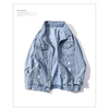 New Sizzling Women's Denim Jacket Fashionable Streetwear Letter Stylish Chic Printed Ripped Holes Jean Patchwork Jeans Female Coat by Stevvex
