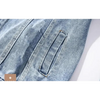 New Sizzling Women's Denim Jacket Fashionable Streetwear Letter Stylish Chic Printed Ripped Holes Jean Patchwork Jeans Female Coat by Stevvex