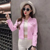 New Stunning Long Sleeve Winter Slim White Black Jeans Top For Women Solid Denim Jacket Women Short Overcoat For Ladies by Stevvex