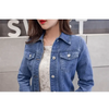 New Stunning Long Sleeve Winter Slim White Black Jeans Top For Women Solid Denim Jacket Women Short Overcoat For Ladies by Stevvex