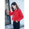New Stunning Long Sleeve Winter Slim White Black Jeans Top For Women Solid Denim Jacket Women Short Overcoat For Ladies by Stevvex