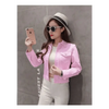New Stunning Long Sleeve Winter Slim White Black Jeans Top For Women Solid Denim Jacket Women Short Overcoat For Ladies by Stevvex