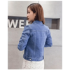 New Stunning Long Sleeve Winter Slim White Black Jeans Top For Women Solid Denim Jacket Women Short Overcoat For Ladies by Stevvex