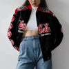 New Stunning Winter Printed Casual Loose Long Sleeve Windbreaker Jacket Trend Hooded Jacket Fashion For Women And Girls by Stevvex