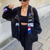 New Stunning Winter Printed Casual Loose Long Sleeve Windbreaker Jacket Trend Hooded Jacket Fashion For Women And Girls by Stevvex