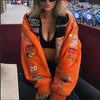 New Stunning Winter Printed Casual Loose Long Sleeve Windbreaker Jacket Trend Hooded Jacket Fashion For Women And Girls by Stevvex