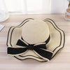 New Summer Women's Beach Hat Wide Side Female Summer Women's Beach Hat Female Unique Luxury Bowknot Design Sun Hat Casual Hat Lady Classic Flat Straw Hat Women Fedora Hat Ideal Gift 54-58cm by Stevvex