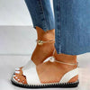 New Summer Women's Pearly Sandals Slippers Shoes Women Flats Sandals Flip Flop Casual Flat Slingback Pearl Sandals Fashion Beach Flip Flops Sandals Outdoor Slippers Round Toe Shoes by Stevvex