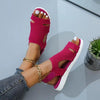 New Summer Women Sandals Shoes Blue Casual Woman Flats Buckle Strap Fashion Beach Shoe Modern Slide Square Open Toe One Band Cute Slip On Flat Dressy Casual Summer Sandals by Stevvex