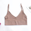 New Trendy Open Back Bra Seamless Brassiere, Comfortable Top Women Wire free Low Back Underwear No Pad Unlined Backless Bra by Stevvex
