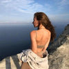 New Trendy Open Back Bra Seamless Brassiere, Comfortable Top Women Wire free Low Back Underwear No Pad Unlined Backless Bra by Stevvex