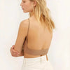 New Trendy Open Back Bra Seamless Brassiere, Comfortable Top Women Wire free Low Back Underwear No Pad Unlined Backless Bra by Stevvex