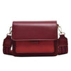 New Trendy Small Square Wide Shoulder Strap Lady Bag For Women And Girl Fashionable Casual Mobile Phone Bag And Wallet by Stevvex
