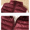 New Trendy Ultra Light Women's Duck Down Vest Jacket Autumn/Winter High collar Sleeveless Coat For Girls by Stevvex