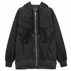 New Trendy Vintage Hip Hop Streetwear Women Hoodies Angel Dark Print Zipper Jacket Coat Hooded Top Clothes Men Women Punk Outwear by Stevvex