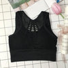 New Trendy Women's T-shirts Workout Sports Bra Yoga Vest Backless Solid Quick Dry Running Gym Sport bra Yoga Shirts by Stevvex