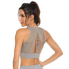 New Trendy Women's T-shirts Workout Sports Bra Yoga Vest Backless Solid Quick Dry Running Gym Sport bra Yoga Shirts by Stevvex