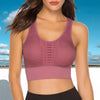 New Trendy Women's T-shirts Workout Sports Bra Yoga Vest Backless Solid Quick Dry Running Gym Sport bra Yoga Shirts by Stevvex