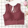 New Trendy Women's T-shirts Workout Sports Bra Yoga Vest Backless Solid Quick Dry Running Gym Sport bra Yoga Shirts by Stevvex