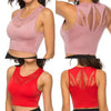 New Trendy Women's T-shirts Workout Sports Bra Yoga Vest Backless Solid Quick Dry Running Gym Sport bra Yoga Shirts by Stevvex