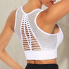 New Trendy Women's T-shirts Workout Sports Bra Yoga Vest Backless Solid Quick Dry Running Gym Sport bra Yoga Shirts by Stevvex