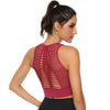 New Trendy Women's T-shirts Workout Sports Bra Yoga Vest Backless Solid Quick Dry Running Gym Sport bra Yoga Shirts by Stevvex