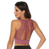 New Trendy Women's T-shirts Workout Sports Bra Yoga Vest Backless Solid Quick Dry Running Gym Sport bra Yoga Shirts by Stevvex