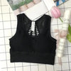 New Trendy Women's T-shirts Workout Sports Bra Yoga Vest Backless Solid Quick Dry Running Gym Sport bra Yoga Shirts by Stevvex