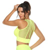 New Trendy Women's T-shirts Workout Sports Bra Yoga Vest Backless Solid Quick Dry Running Gym Sport bra Yoga Shirts by Stevvex