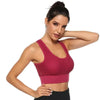 New Trendy Women's T-shirts Workout Sports Bra Yoga Vest Backless Solid Quick Dry Running Gym Sport bra Yoga Shirts by Stevvex