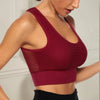 New Trendy Women's T-shirts Workout Sports Bra Yoga Vest Backless Solid Quick Dry Running Gym Sport bra Yoga Shirts by Stevvex