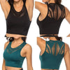 New Trendy Women's T-shirts Workout Sports Bra Yoga Vest Backless Solid Quick Dry Running Gym Sport bra Yoga Shirts by Stevvex
