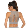 New Trendy Women's T-shirts Workout Sports Bra Yoga Vest Backless Solid Quick Dry Running Gym Sport bra Yoga Shirts by Stevvex