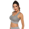 New Trendy Women's T-shirts Workout Sports Bra Yoga Vest Backless Solid Quick Dry Running Gym Sport bra Yoga Shirts by Stevvex