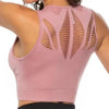 New Trendy Women's T-shirts Workout Sports Bra Yoga Vest Backless Solid Quick Dry Running Gym Sport bra Yoga Shirts by Stevvex