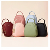 New Versatile Big Capacity 3 Layer Women Backpack Fashionable Small Backpack For Ladies Soft Leather Shoulder Crossbody bag for Female by Stevvex