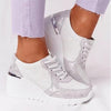 New Women Casual Shoes Height Increasing Sport Elegant Shoes Air Cushion Comfortable Sneakers Women's Vulcanize Shoes Sports Breathable Sneakers by Stevvex