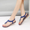 New Women Sandals Flat Heel Summer Casual Flip Flops Single Ladies Shoes Woman Soft Sole Slippers Summer Casual Flat Ankle T-Strap Thong Elastic Comfortable Flip Flops Beach Shoes Sandal by Stevvex