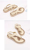 New Women Sandals Flat Heel Summer Casual Flip Flops Single Ladies Shoes Woman Soft Sole Slippers Summer Casual Flat Ankle T-Strap Thong Elastic Comfortable Flip Flops Beach Shoes Sandal by Stevvex