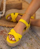 New Women Sandals Summer Outdoor Beach Shoes Adjustable Buckle Fashion Casual Lace Up Women Shoes Beach Sandals Open Toe Heels Casual Summer Women Platform Sandals by Stevvex