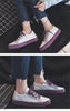 New Women Sneaker Fashion Breathble Vulcanized Shoes Platform Lace Up Casual White Tenis Sneakers Women Play Fashion Sneaker Low Top Elastic Canvas Flat Sneakers by Stevvex