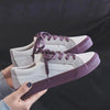 New Women Sneaker Fashion Breathble Vulcanized Shoes Platform Lace Up Casual White Tenis Sneakers Women Play Fashion Sneaker Low Top Elastic Canvas Flat Sneakers by Stevvex