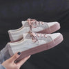New Women Sneaker Fashion Breathble Vulcanized Shoes Platform Lace Up Casual White Tenis Sneakers Women Play Fashion Sneaker Low Top Elastic Canvas Flat Sneakers by Stevvex
