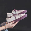 New Women Sneaker Fashion Breathble Vulcanized Shoes Platform Lace Up Casual White Tenis Sneakers Women Play Fashion Sneaker Low Top Elastic Canvas Flat Sneakers by Stevvex