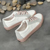 New Women Sneaker Fashion Breathble Vulcanized Shoes Platform Lace Up Casual White Tenis Sneakers Women Play Fashion Sneaker Low Top Elastic Canvas Flat Sneakers by Stevvex