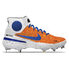 "New York Glitter" Nike Alpha Huarache Elite 3 Mid Cleats by Stadium Custom Kicks