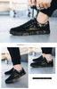 Newest Spring Autumn Men's Flat Shoes Fashion Comfortable Breathable Canvas Sneakers Men's Lace Casual Slip On Sneakers Classic Low Top Canvas Causal Comfortable Walking Flats Sneakers by Stevvex