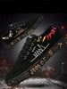Newest Spring Autumn Men's Flat Shoes Fashion Comfortable Breathable Canvas Sneakers Men's Lace Casual Slip On Sneakers Classic Low Top Canvas Causal Comfortable Walking Flats Sneakers by Stevvex
