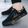 Newest Spring Autumn Men's Flat Shoes Fashion Comfortable Breathable Canvas Sneakers Men's Lace Casual Slip On Sneakers Classic Low Top Canvas Causal Comfortable Walking Flats Sneakers by Stevvex
