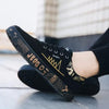 Newest Spring Autumn Men's Flat Shoes Fashion Comfortable Breathable Canvas Sneakers Men's Lace Casual Slip On Sneakers Classic Low Top Canvas Causal Comfortable Walking Flats Sneakers by Stevvex